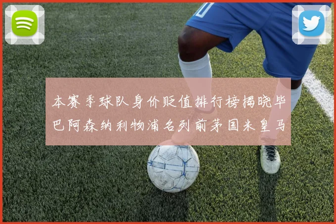 本赛季球队身价贬值排行榜揭晓毕巴阿森纳利物浦名列前茅国米皇马紧随其后